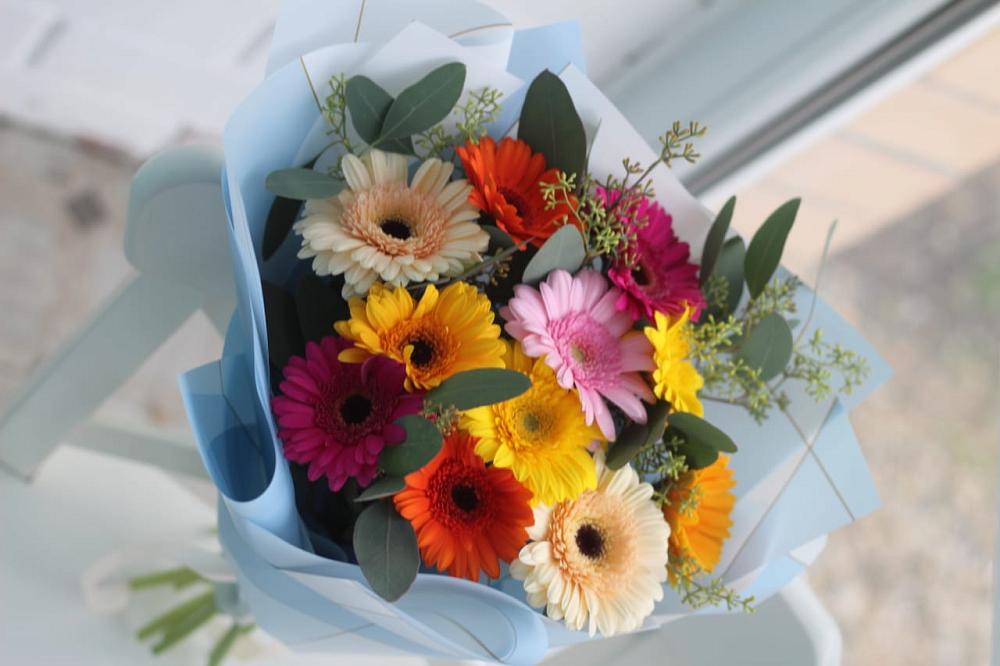 Букет цветов из: Герберы в Дмитриевском Республики Адыгея