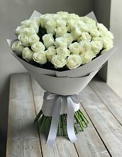 Букет 35 Белых роз в Дмитриевском Республики Адыгея