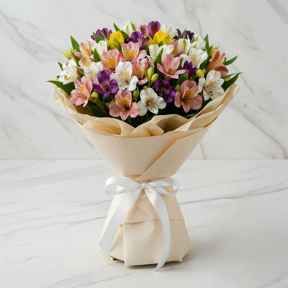 Букет цветов из: Альстромерии в Дмитриевском Республики Адыгея