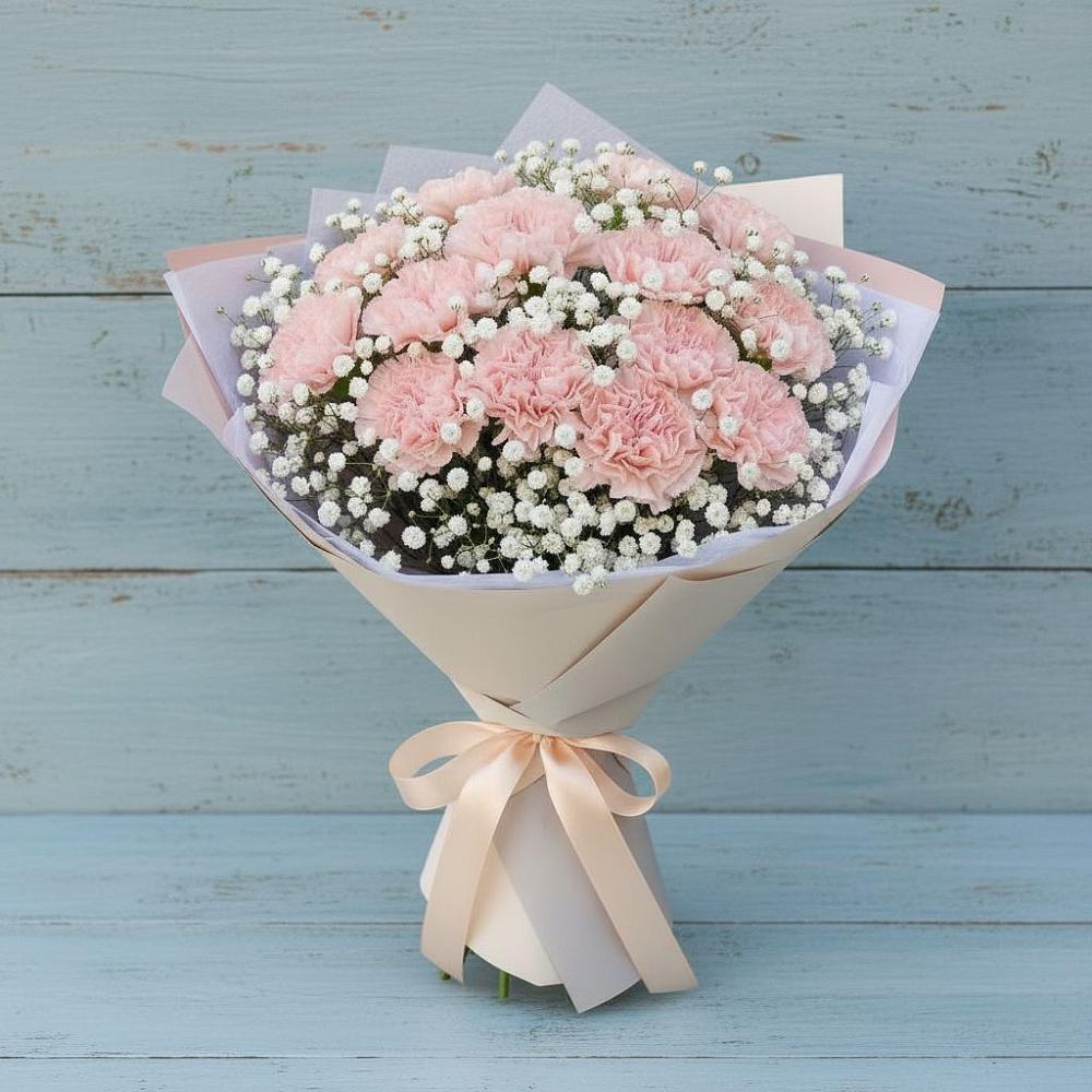 Букет цветов из: Гвоздики в Дмитриевском Республики Адыгея