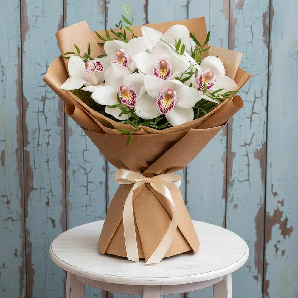 Букет цветов из: Орхидеи и Розы в Дмитриевском Республики Адыгея