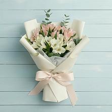 Букет цветов из:  Альстромерии в Дмитриевском Республики Адыгея