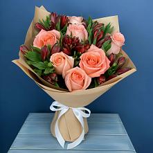 Букет цветов из:  Розы и Альстромерии #REPLACE_PRED# Дмитриевском Республики Адыгея