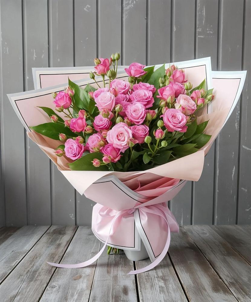 Букет Розовый кустик в Дмитриевском Республики Адыгея