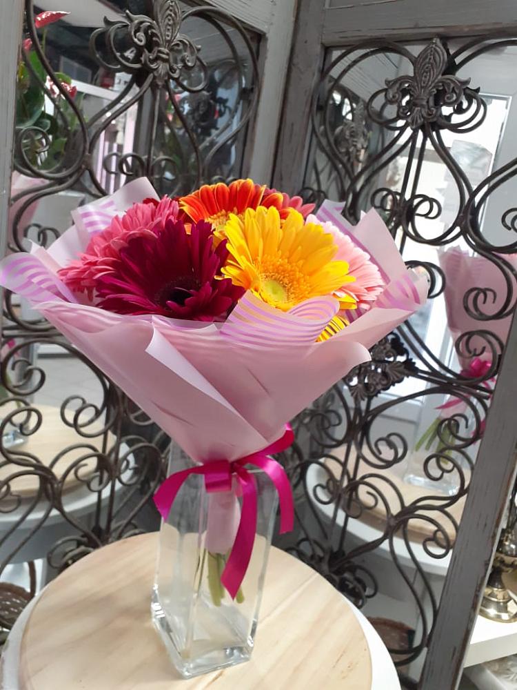 Букет цветов из: Герберы в Дмитриевском Республики Адыгея