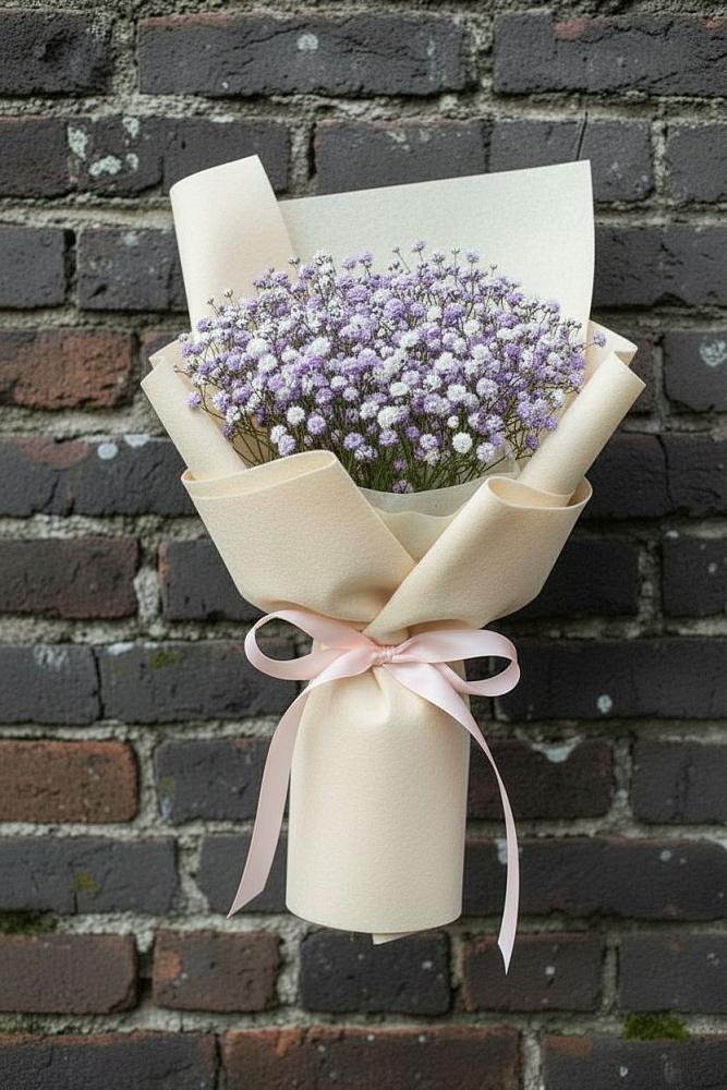 Букет цветов из: Гипсофила в Дмитриевском Республики Адыгея