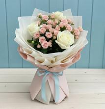 Букет цветов из:  Розы в Дмитриевском Республики Адыгея