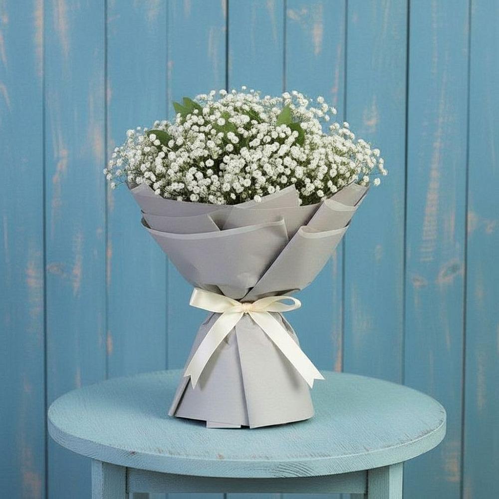 Букет цветов из: Гипсофила в Дмитриевском Республики Адыгея