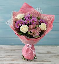 Букет цветов из:  Герберы в Дмитриевском Республики Адыгея