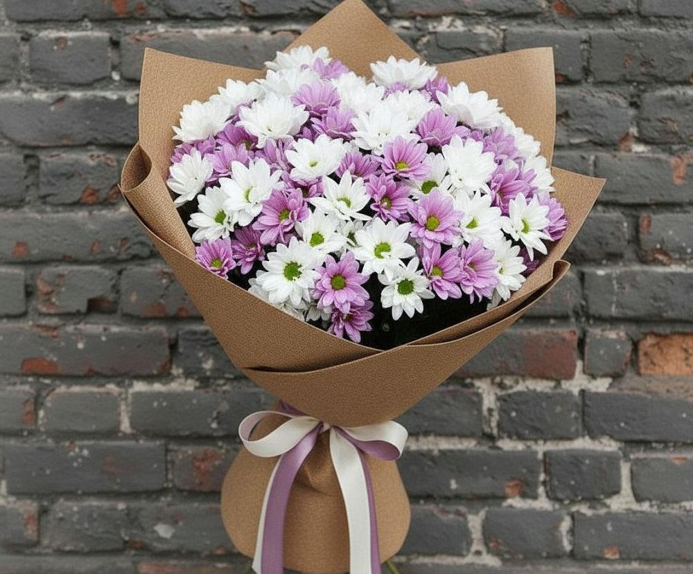 Букет цветов из: Хризантемы в Дмитриевском Республики Адыгея