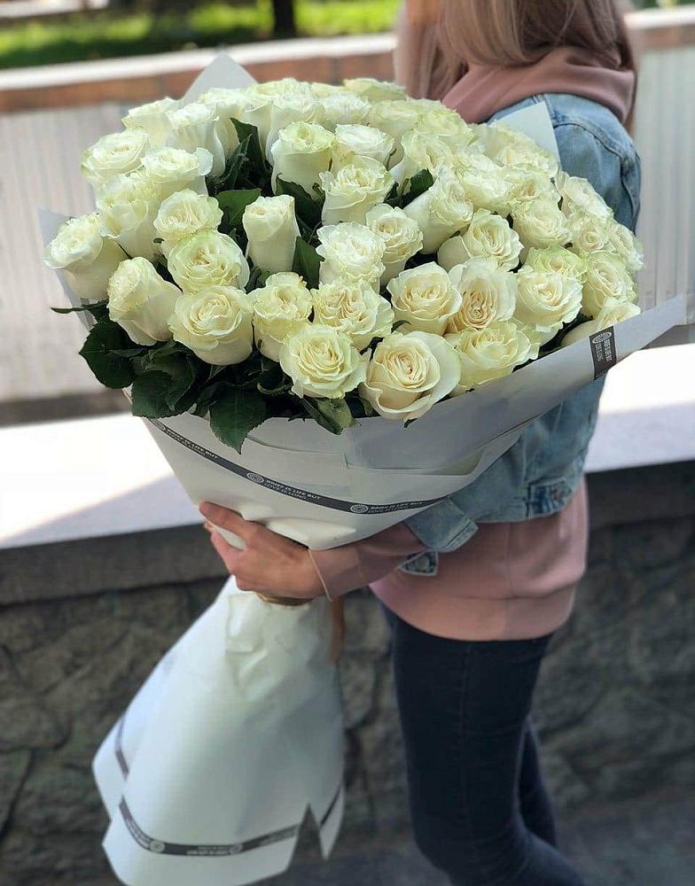35 Белых роз в Дмитриевском Республики Адыгея Букет 35 Белых роз в Дмитриевском Республики Адыгея