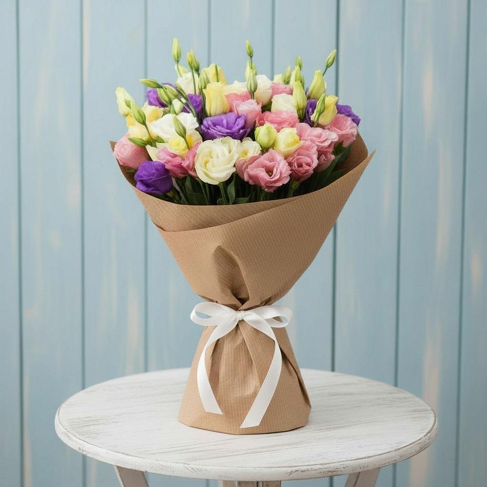 Букет цветов из: Лизиантусы в Дмитриевском Республики Адыгея