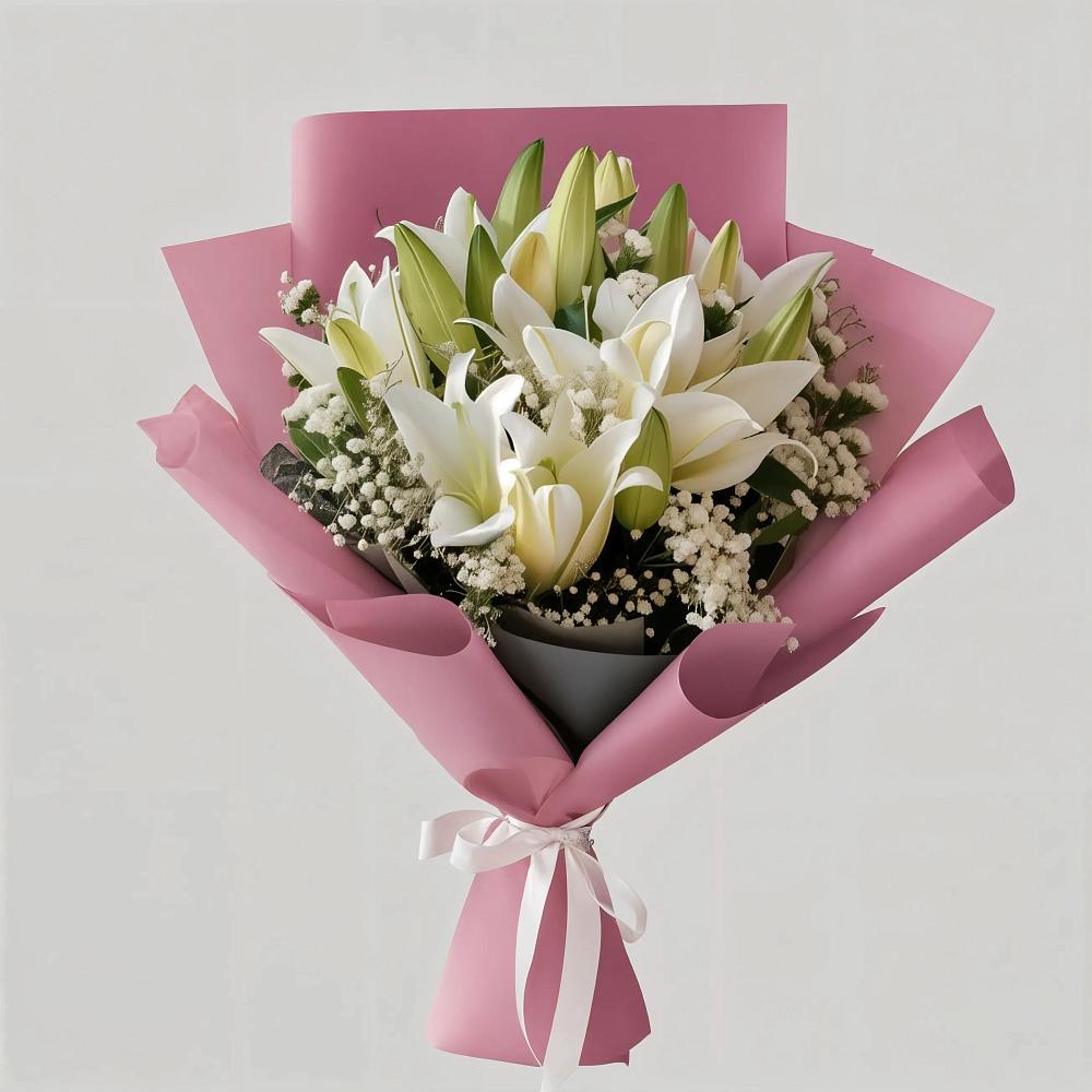 Букет цветов из: Лилии в Дмитриевском Республики Адыгея