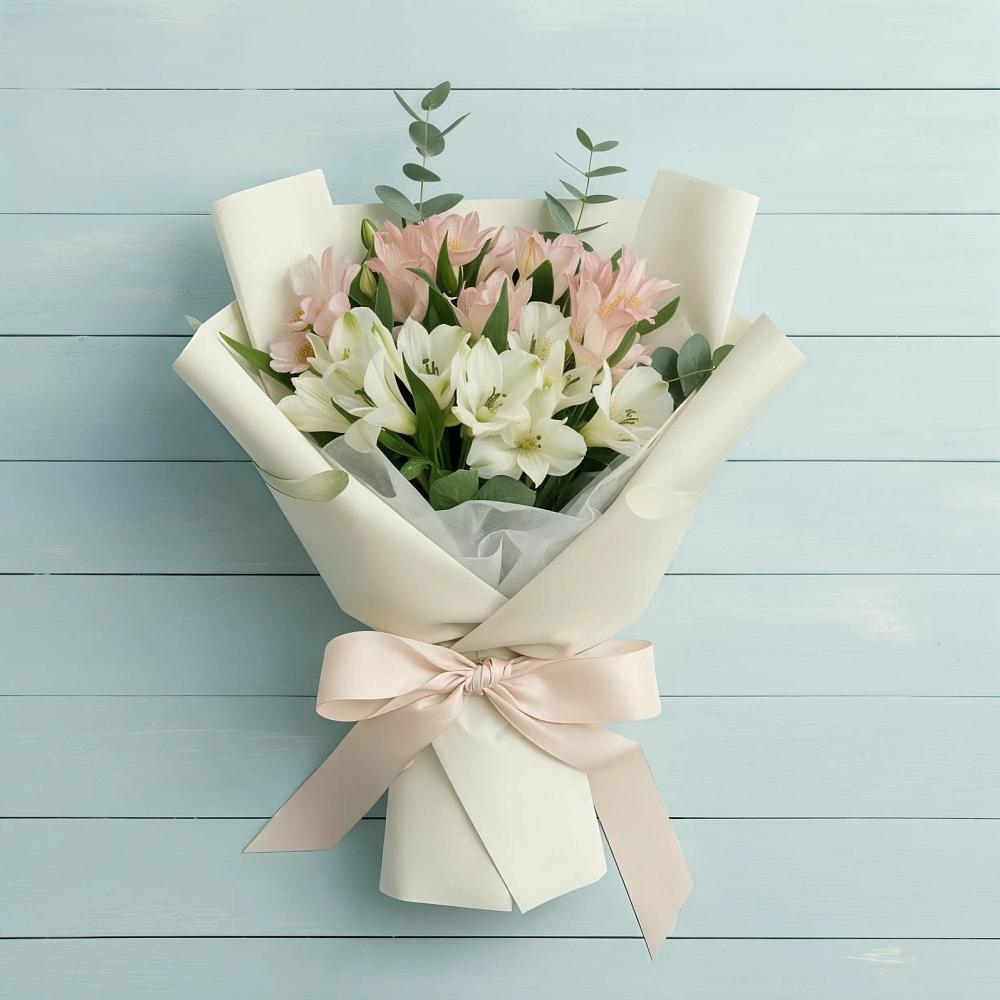 Букет цветов из: Альстромерии в Дмитриевском Республики Адыгея