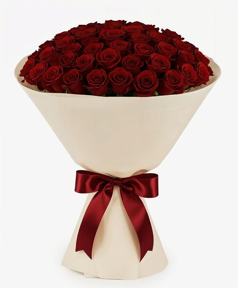 Букет 101 Бордовая роза Блэк Бакарра в Дмитриевском Республики Адыгея