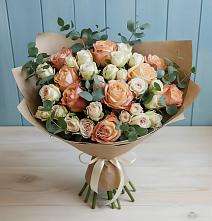 Букет цветов из:  Альстромерии и Розы в Дмитриевском Республики Адыгея