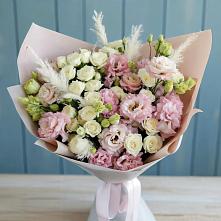 Букет цветов из:  Альстромерии и Розы #REPLACE_PRED# Дмитриевском Республики Адыгея