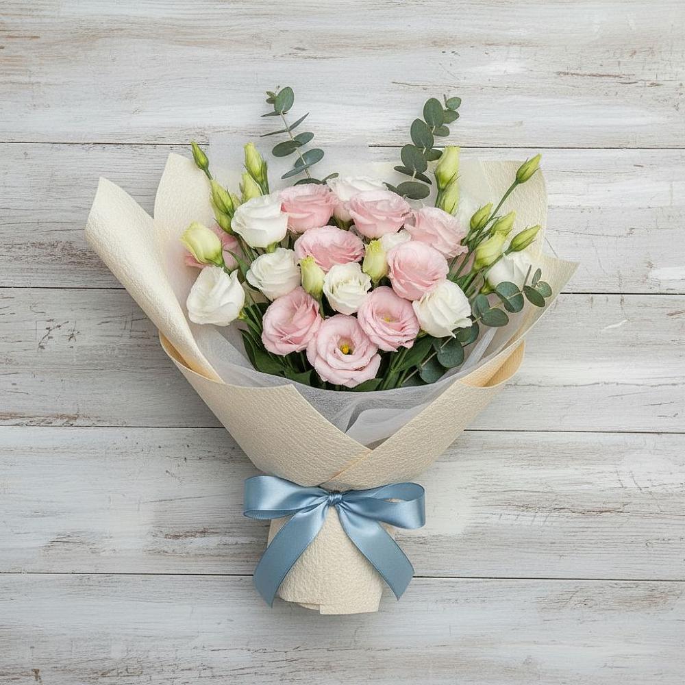 Букет цветов из: Лизиантусы в Дмитриевском Республики Адыгея